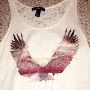 Tank top with lace back